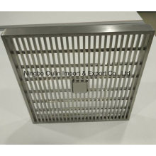 SUS316 Square Heel Guard Heavy Duty Stainless Steel Linear Shower Drain Cover 7.6"*7.6"*3/4" Wire Grate Insert